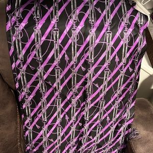 Brand new with tags. Silk scarf. Paul Stuart. Phinaes Cole / Printed in England